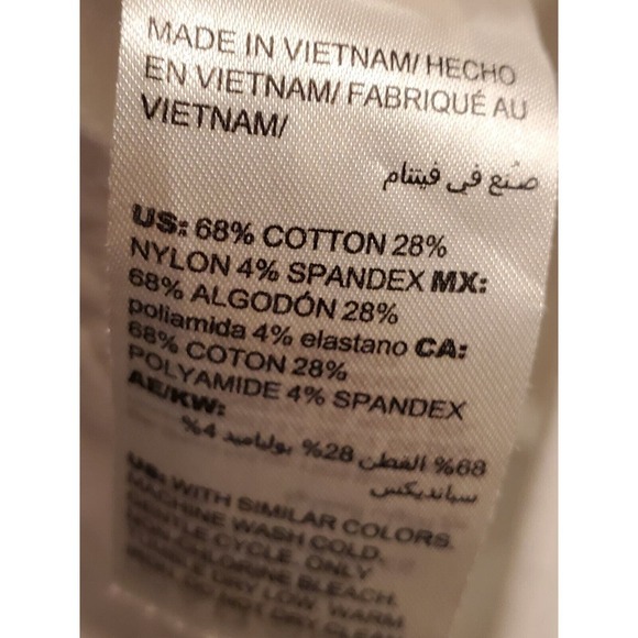 Chico's Women's White Slash Pockets Flat Front Straight Leg Cargo Pants 00 (2) - Picture 8 of 12